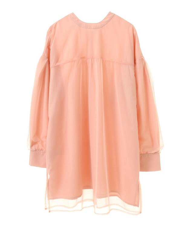 Green Parks ２Ｗａｙ　チュールドッキングシャツチュニック Pink