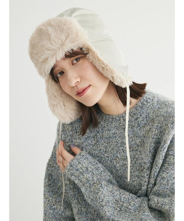 Green Parks ・リボンフライトキャップ Light Green