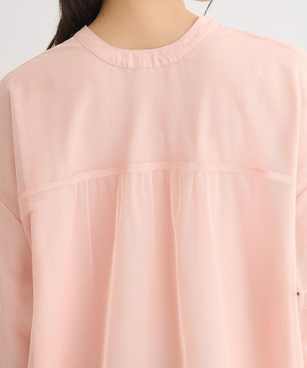 Green Parks ２Ｗａｙ　チュールドッキングシャツチュニック Pink