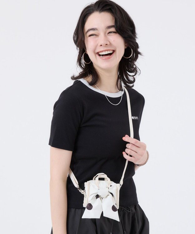 LeSportsac LG BOW MICRO BAG/ノワールポルカドットスナイデル ノワールポルカドットスナイデル