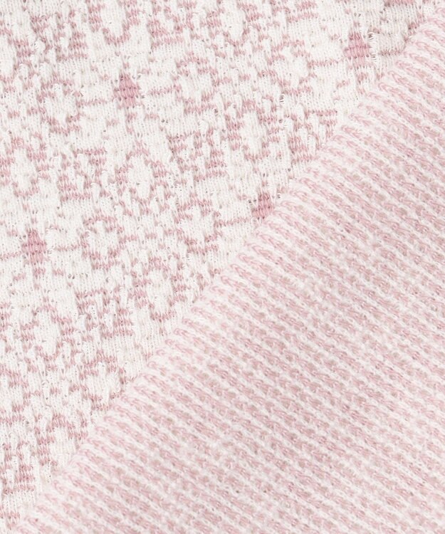 組曲 KIDS 【80-90㎝】 フロストフラワージャガード セットアップ ラベンダー