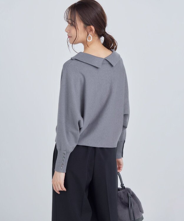 組曲 華奢見えフェミニット チャコールグレー系