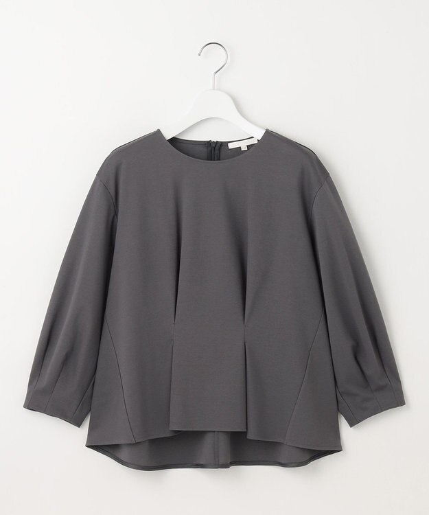 自由区 S クリアコットンポンチタックジャージ カットソー スレート