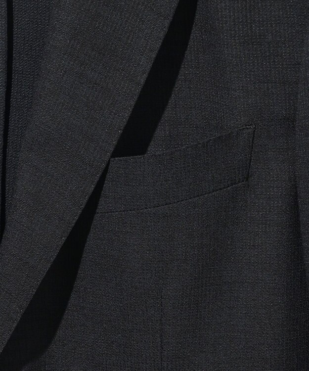 JOSEPH ABBOUD 清涼感【弱撥水/イージーケア/軽量/ストレッチ】クールピケ ジャケット ネイビー系