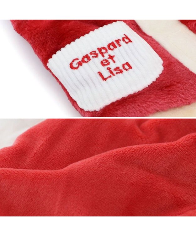 PET PARADISE リサとガスパール 背中開き もこふわ ベスト 中型犬 赤