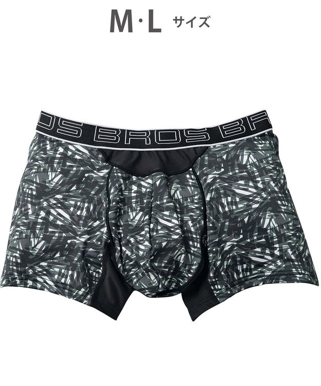 WACOAL MEN ボクサーパンツ 風が通ってムレ軽減。 ダブルエアスルータイプ 吸汗速乾 前閉じ GT3910 /ブロス バイ ワコールメン オリーブ