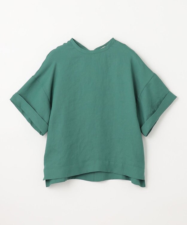 NAVE 【ReNAVE　洗える】スラブツイルブラウス グリーン系