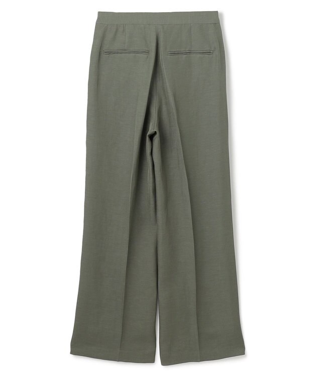 BEIGE， 【洗える】BERNARD / リネンストレートフルレングスパンツ Olive