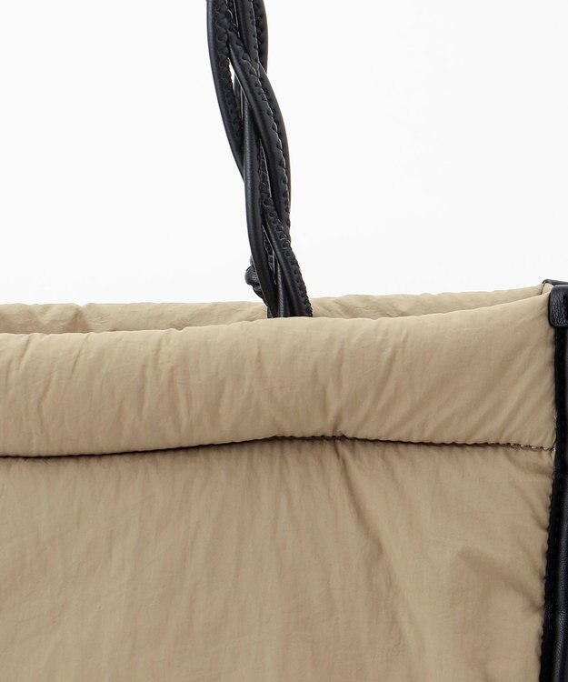 united bamboo 【辺見えみりさんコラボ】パデッドトートバッグ ベージュ系