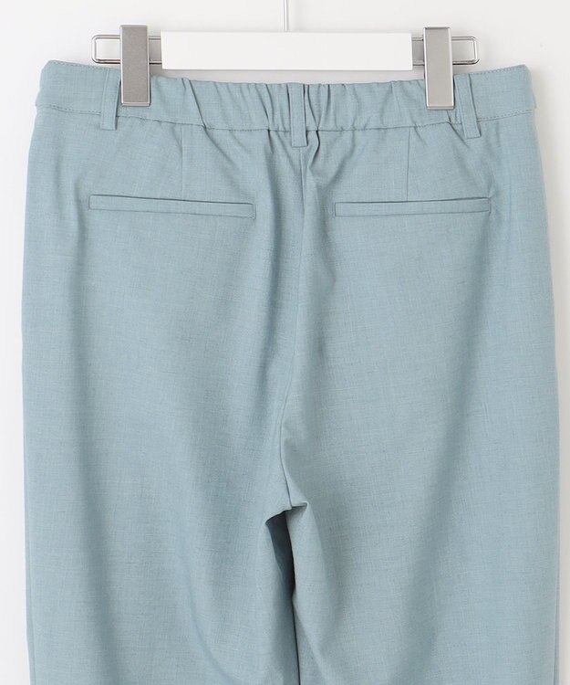 J.PRESS LADIES S 【洗える】ストレッチ テーパード パンツ スカイブルー系