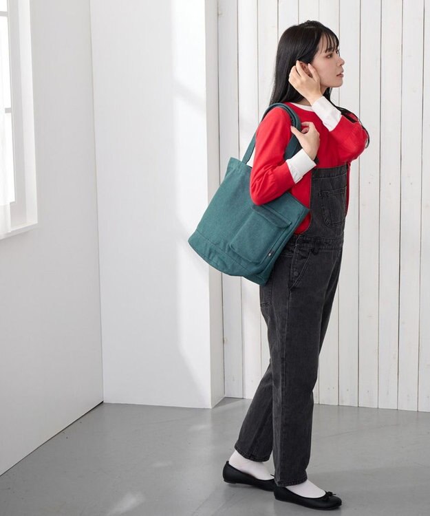 ROOTOTE 1018【A4サイズ収納】SN.ミディアム.リサイクルコットン-D 04：クレイ