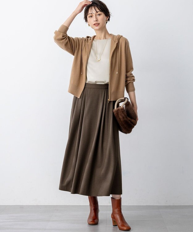 23区 NOMADIS MOON ファー バッグ ダークブラウン