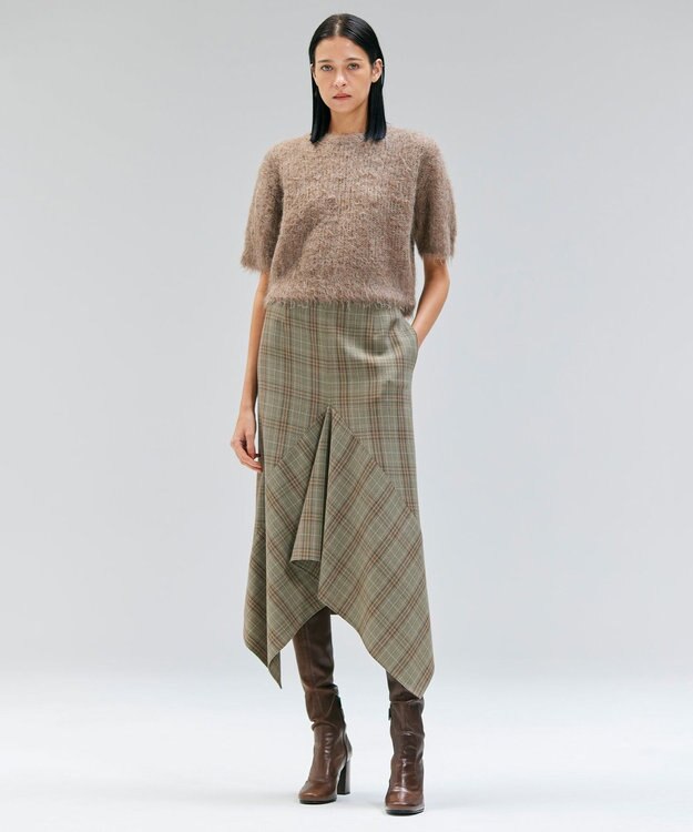 BEIGE， SENECA / アルパカウールショートシャギーニット Taupe