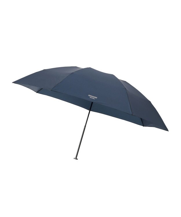 MOONBAT 【Begin12月号掲載/大きめ】マッキントッシュ フィロソフィー 折りたたみ傘 Barbrella 超軽量 約125g 無地 60cm ネイビーブルー