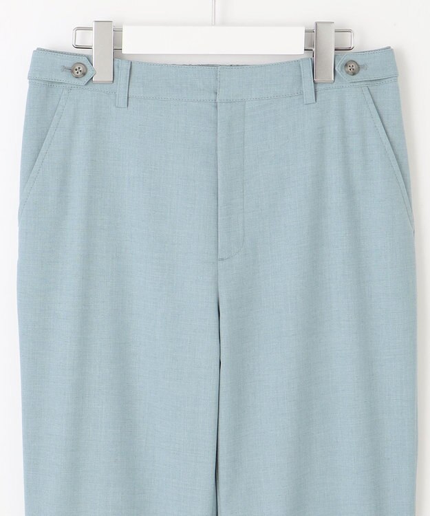 J.PRESS LADIES S 【洗える】ストレッチ テーパード パンツ スカイブルー系