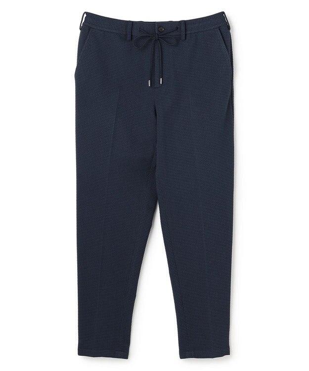 JOSEPH HOMME 【オリジナル素材 /ウエストゴム仕様】ライトタックジャージー  ドロスト付テーパードパンツ / PEGG CONVERTIBLE ネイビー系