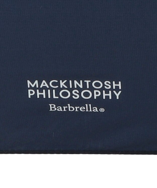 MOONBAT 【Begin12月号掲載/大きめ】マッキントッシュ フィロソフィー 折りたたみ傘 Barbrella 超軽量 約125g 無地 60cm ネイビーブルー