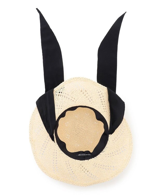 23区 ペーパーリボン ハット ベージュ系