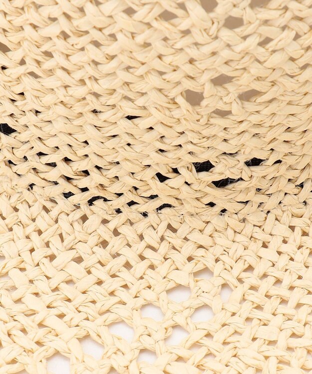 23区 ペーパーリボン ハット ベージュ系