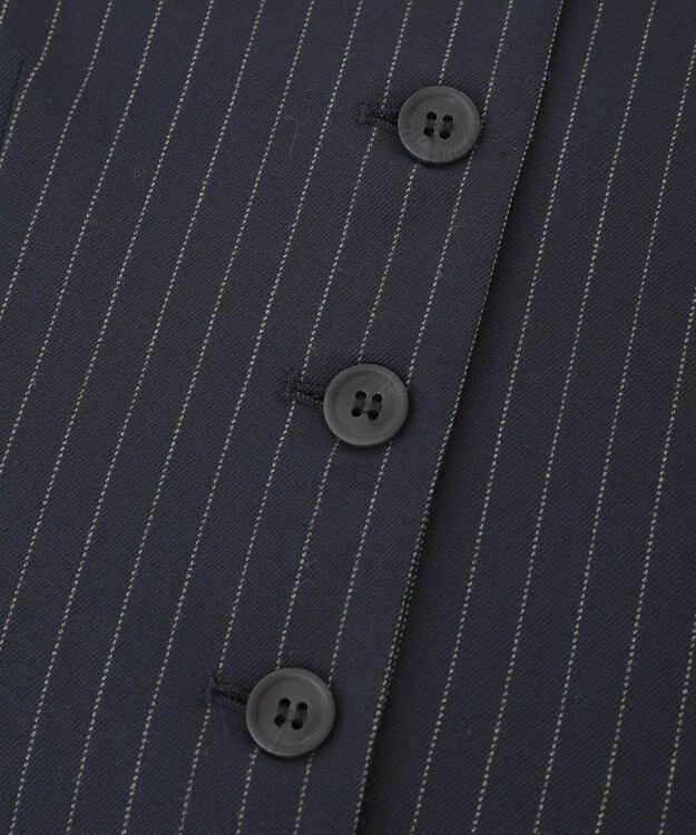 AMERICAN HOLIC 【2WAY】イージーケアフロントボタンビスチェ Stripe Navy