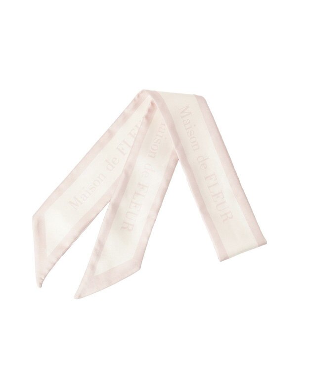 Maison de FLEUR スカーフ付きリボンキルティング2Wayボストン Pink