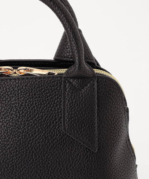 LA BAGAGERIE 【maison vert】 【超軽量/多収納】リボンハンドル2WAYバッグ ブラック