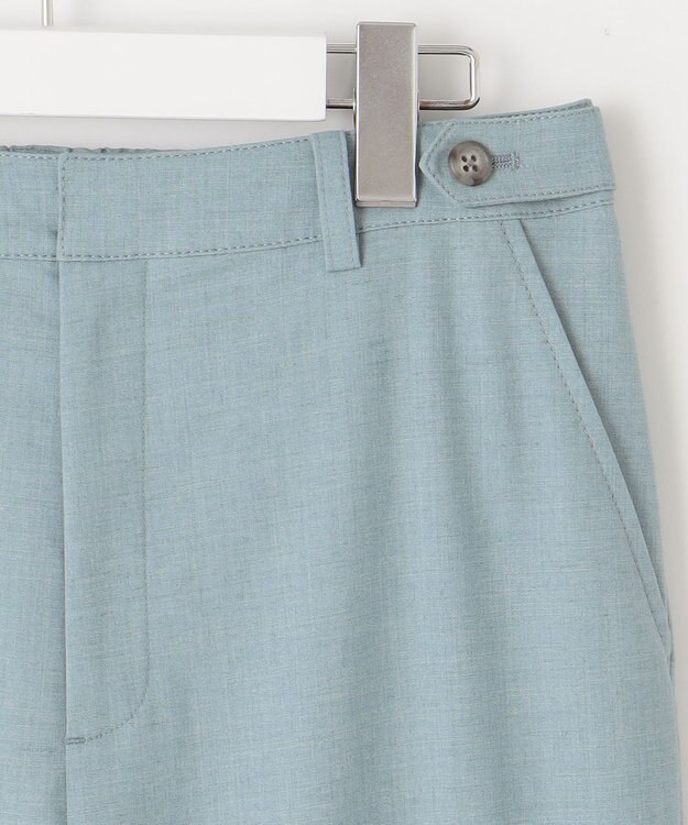 J.PRESS LADIES S 【洗える】ストレッチ テーパード パンツ スカイブルー系