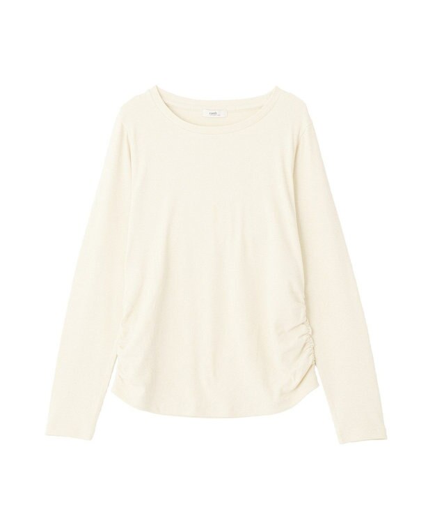 earth music&ecology サイドギャザープルオーバー Ivory