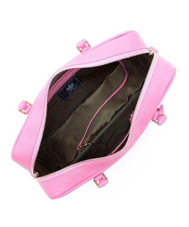 A.D.M.J. 【A4対応】お受験  牛革シュリンクボストンバッグ ウスベニ