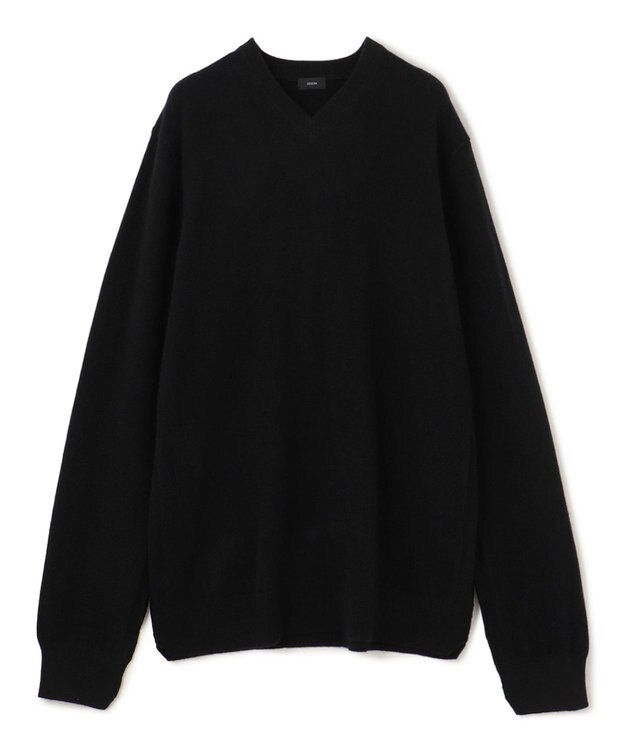 JOSEPH HOMME ピュアカシミヤ　Vネックニット ブラック系