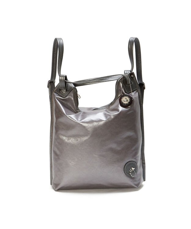 PELLE BORSA 3Way リュック/クロスボディ/ショルダー ミディバッグ Alive アライブ 4319 ガンメタ