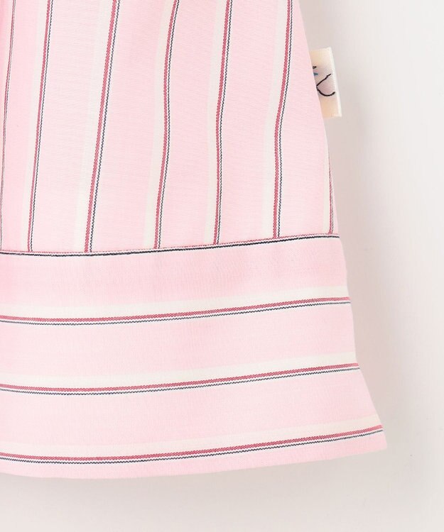 組曲 KIDS 【吸水速乾】【110-140㎝】ストライプ スカート ピンク系1