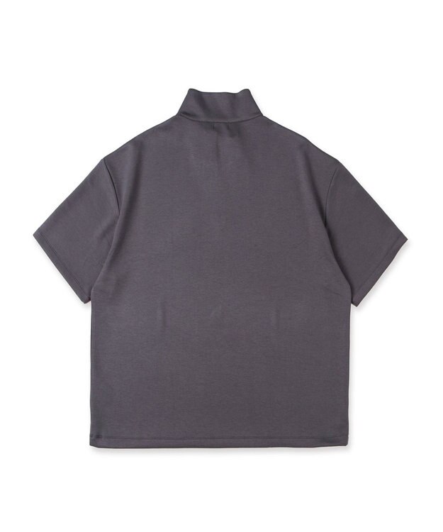 WEGO ドロストスーパーBIGハーフジップT（S） ダークグレー