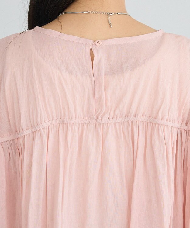 CRAFT STANDARD BOUTIQUE ヴィンテージボイルギャザーブラウス Light Pink