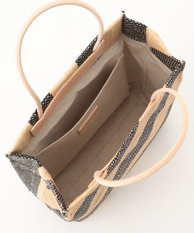 GRACE CONTINENTAL Ele，Sac ストライプバッグ ブラック