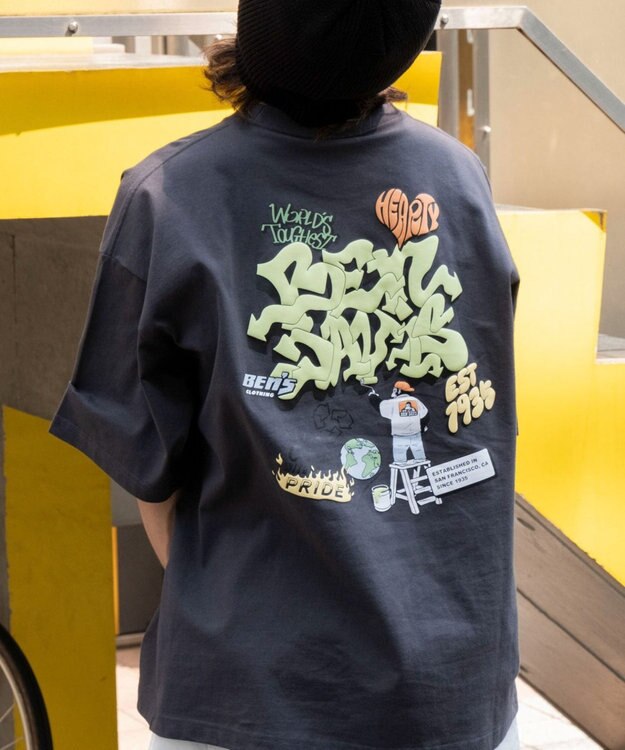 WEGO 別注BENDAVISIプランプロゴT（SS） スミクロ