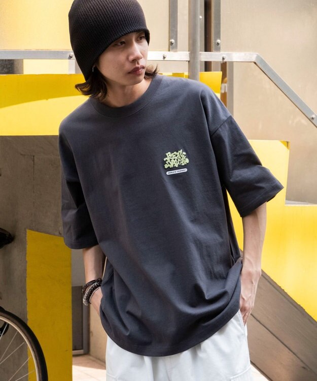 WEGO 別注BENDAVISIプランプロゴT（SS） スミクロ