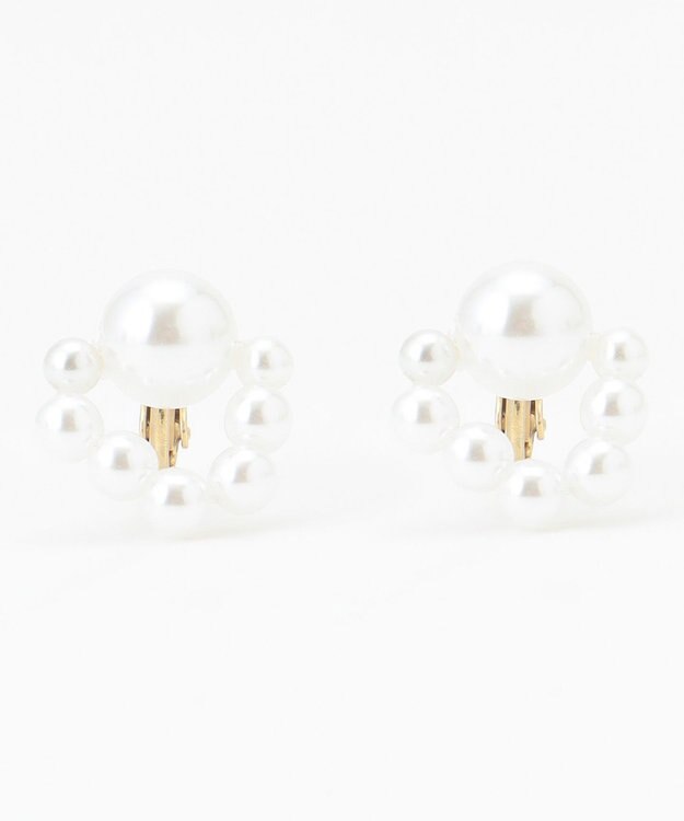 TOCCA LACE PEARL EARRINGS イヤリング ホワイト系
