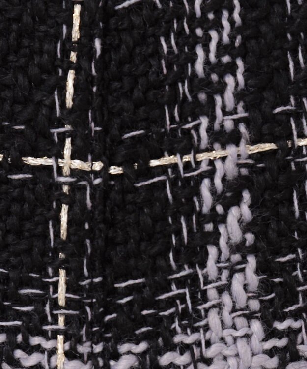 ANY SIS ファジーチェック ミニスカート ダークネイビー系