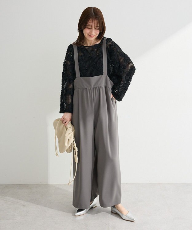 Green Parks スカーチョサロペット Gray