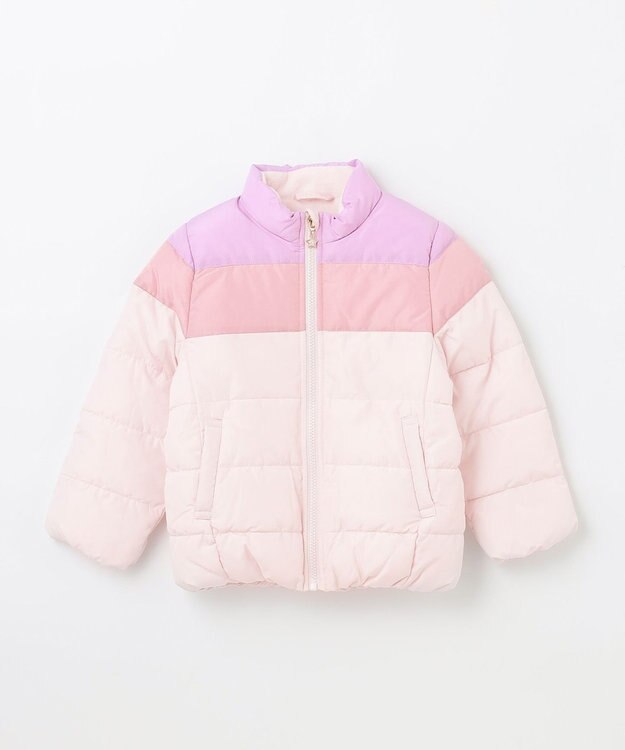 ANY KIDS 【洗濯機OK】中綿 ガーリー コート ピンク系