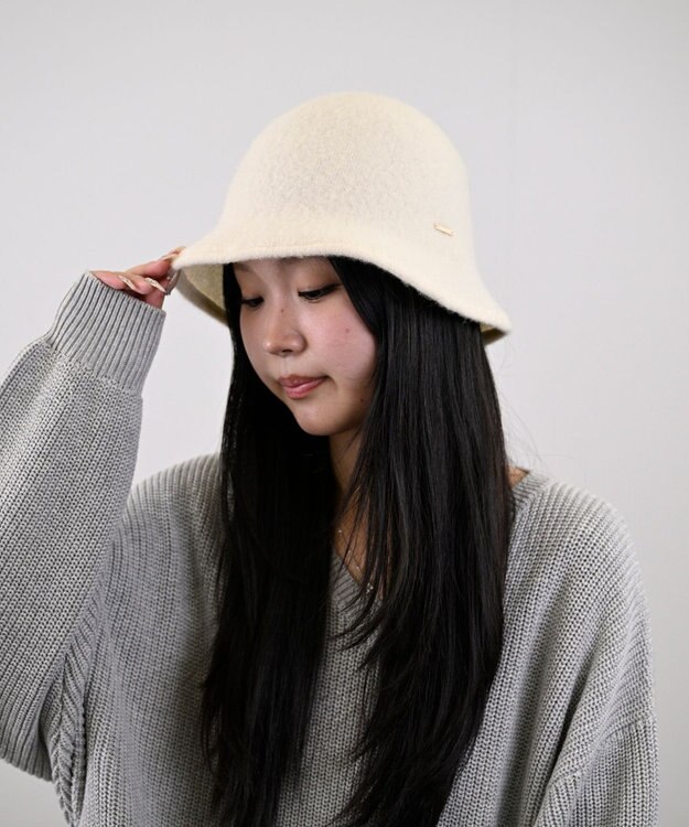 ATRENA 【日本製】FLUFFLY ウールバケットハット ベージュ