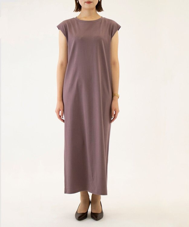 KASHIYAMA ハイゲージジャージーワンピース モーブ