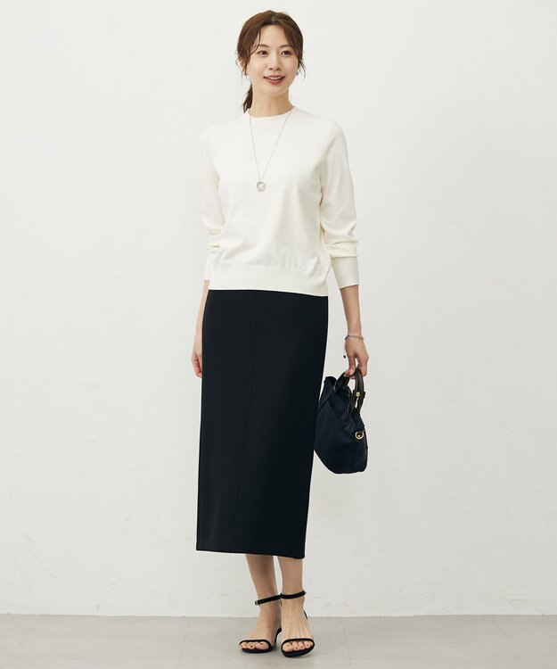 J.PRESS LADIES 【WEB限定】PRINCE クルーネック ニット 【WEB限定】オフ系