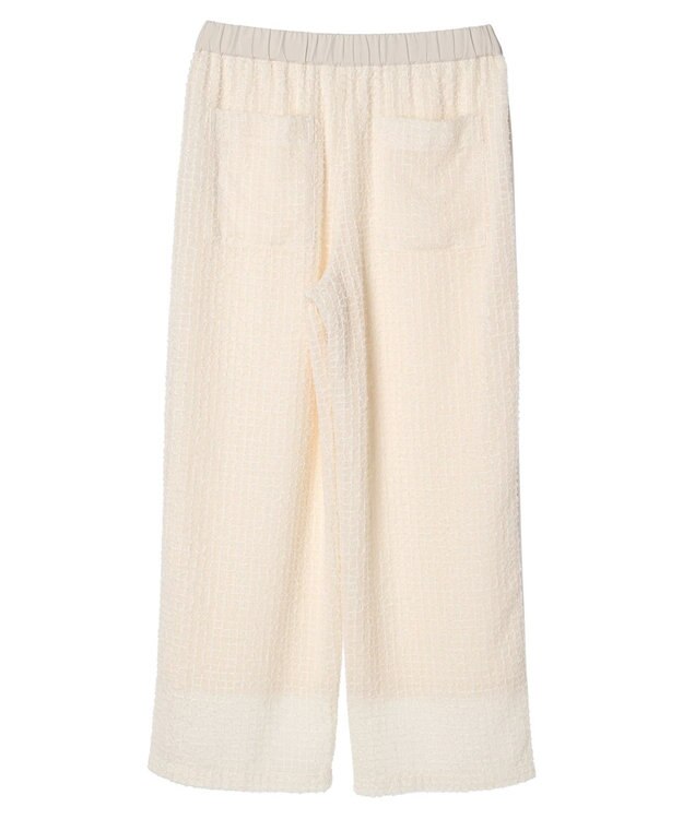 AMERICAN HOLIC 刺繍スクエアパンツ Ivory