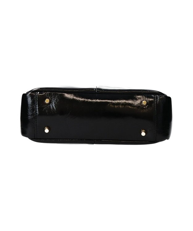 INTER-CHAUSSURES 【CHRISTIAN VILLA】センターシームハンドバッグ ブラック