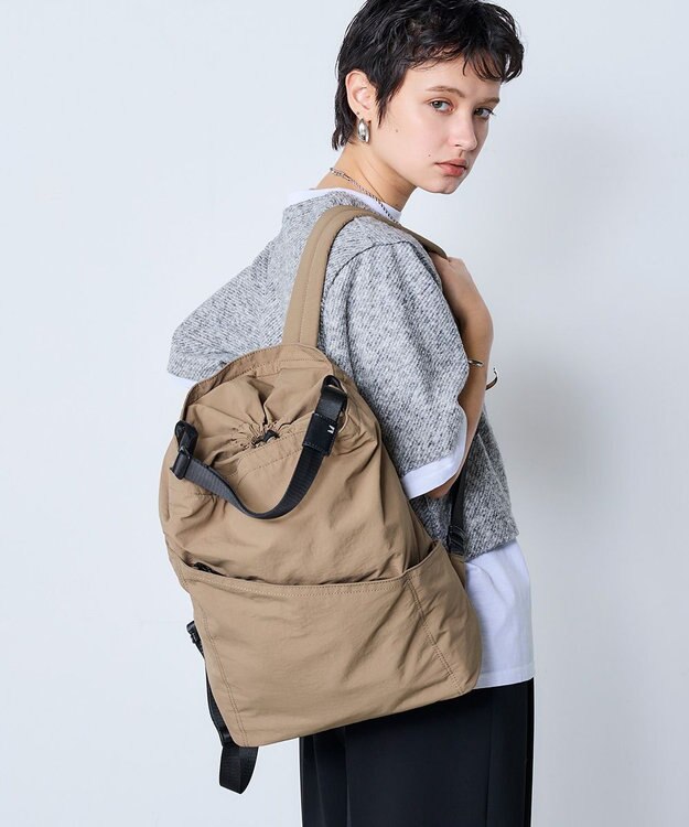 MioFIRANO SILHOUETTE S001 バックパック リュック 3WAY はっ水 A4サイズ対応 BROWN