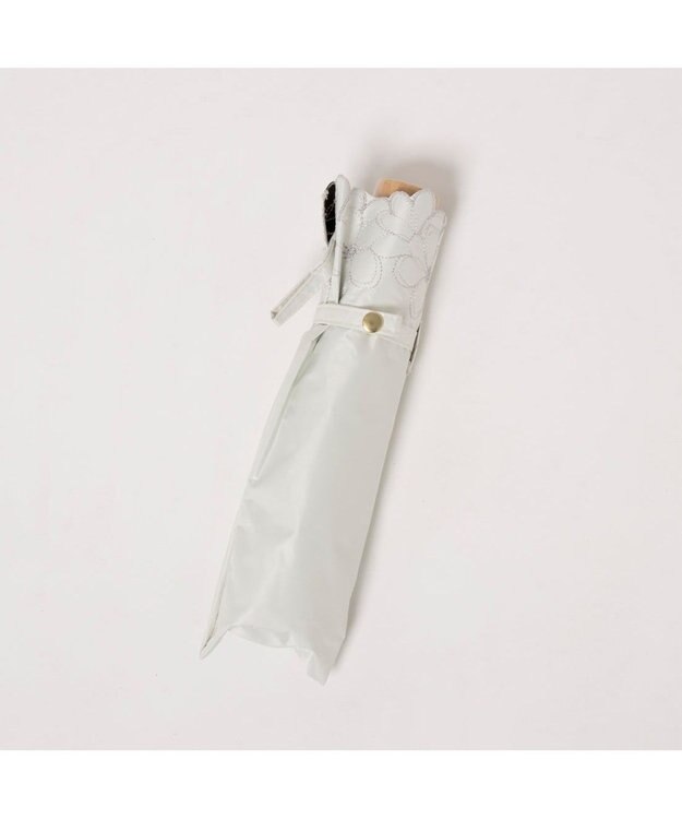 UNBILLION カシュネ cachenez / 【晴雨兼用】【日傘】UV カット率99％以上 PU軽量フラワー刺繍ミニ折りたたみ傘 ホワイト