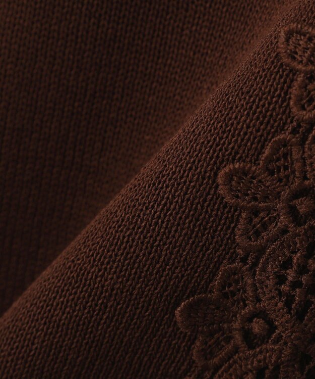 earth music&ecology 【2WAY】レーストリムシアーニットカーディガン Brown