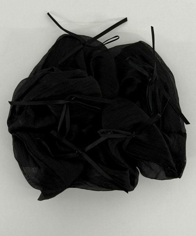 WEGO Lスケリボンシュシュ ブラック